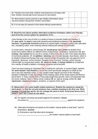 Doğuş Üniversitesi İngilizce Muafiyet Soruları