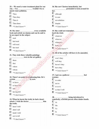 Dokuz Eylül Üniversitesi İngilizce Muafiyet Soruları