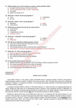 Fatih Üniversitesi İngilizce Muafiyet Soruları Ve Cevapları