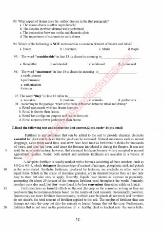 Gaziantep Üniversitesi İngilizce Muafiyet Soruları Ve Cevapları