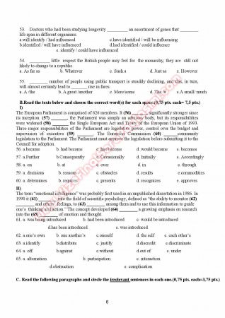 Gaziantep Üniversitesi İngilizce Muafiyet Soruları Ve Cevapları -2