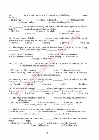 Gaziantep Üniversitesi İngilizce Muafiyet Soruları Ve Cevapları -2