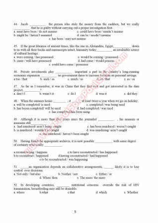 Gaziantep Üniversitesi İngilizce Muafiyet Soruları Ve Cevapları -2