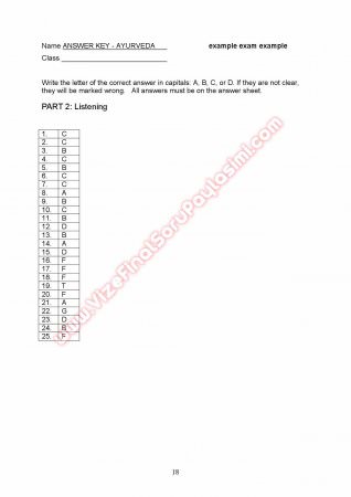 Işık Üniversitesi İngilizce Muafiyet Soruları Ve Cevapları