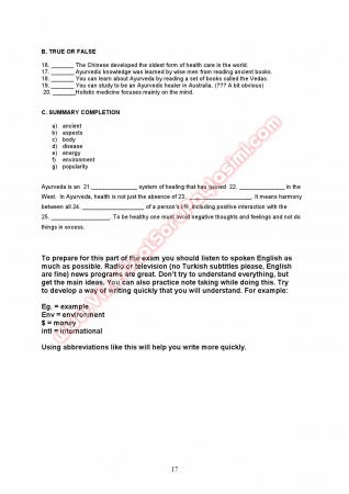 Işık Üniversitesi İngilizce Muafiyet Soruları Ve Cevapları