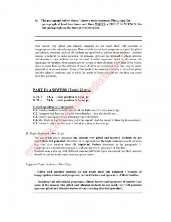 İzmir Ekonomi Üniversitesi İngilizce Muafiyet Soruları