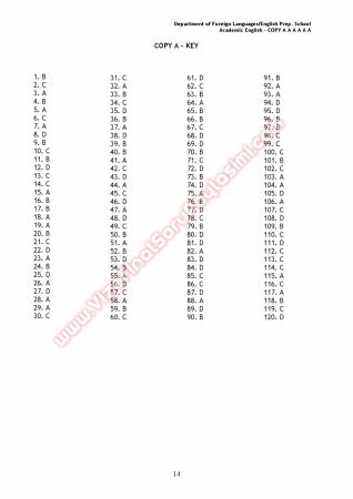 Marmara Üniversitesi İngilizce Muafiyet Soruları Ve Cevapları
