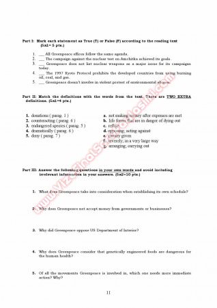 Okan Üniversitesi İngilizce Muafiyet Soruları