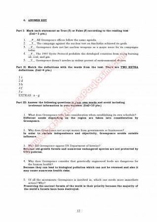 Okan Üniversitesi İngilizce Muafiyet Soruları