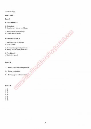 Okan Üniversitesi İngilizce Muafiyet Soruları