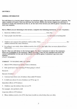 Okan Üniversitesi İngilizce Muafiyet Soruları