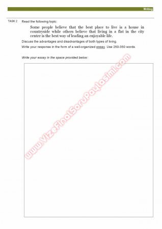 Okan Üniversitesi İngilizce Muafiyet Soruları -2