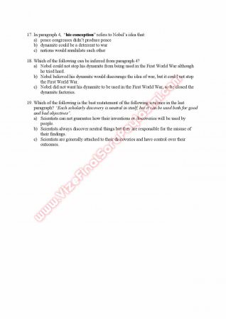 Özyeğin Üniversitesi İngilizce Muafiyet Soruları