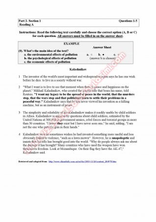 Özyeğin Üniversitesi İngilizce Muafiyet Soruları