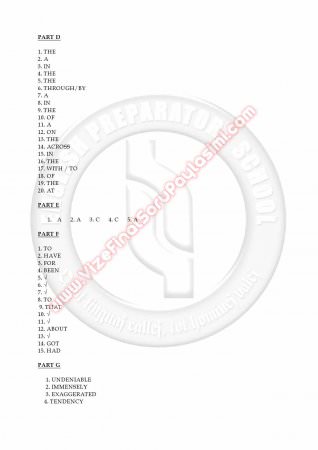 Uludağ Üniversitesi İngilizce Muafiyet Soruları -2