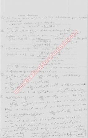 Matematik 3 Vize Soruları -2007