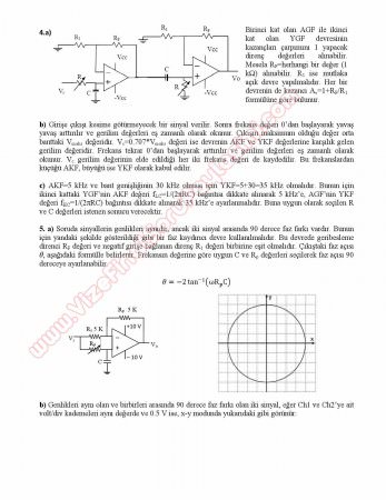 Elektronik Lab-2 Final Soruları ve Cevapları - 2014