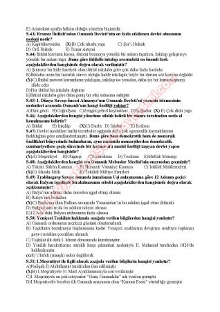 Atatürk İlkeleri Ve İnkılap Tarihi 1 Sınav Soruları