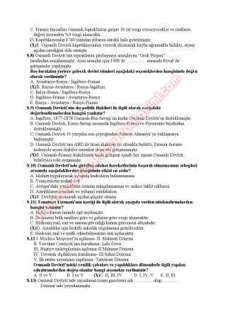 Atatürk İlkeleri Ve İnkılap Tarihi 1 Sınav Soruları