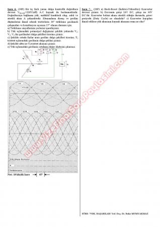Güç Elektroniği Final Soruları -2011