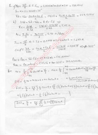 Yüksek Gerilimli Doğru Akımla Enerji İletimi vize Soruları