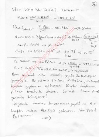 Yüksek Gerilimli Doğru Akımla Enerji İletimi vize Soruları