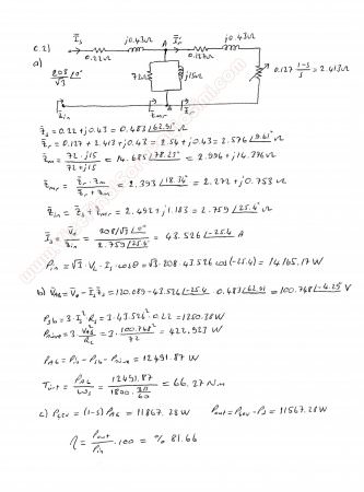 Elektrik Makinaları -2 Final Soruları -2012