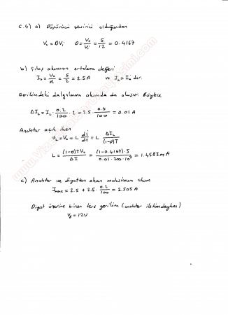 Güç Elektroniği Final Soruları Çözümleri -2014