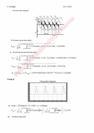 Güç Elektroniği Devreleri Vize Soruları ve Cevapları -2013