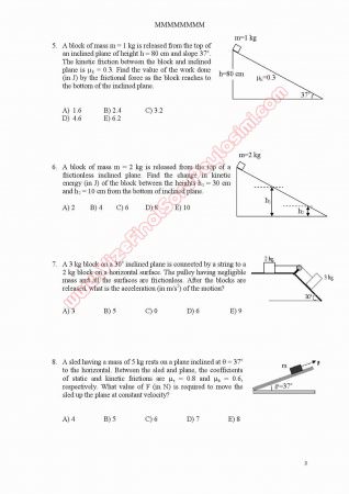 Fizik-1 Final Soruları - Physics-1 Final Questions