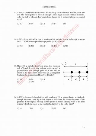 Fizik-1 Final Soruları - Physics-1 Final Questions