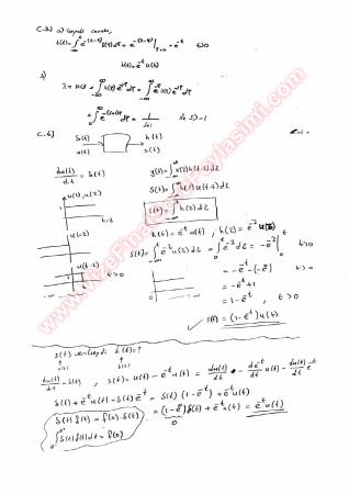 Sinyaller Ve Sistemler Vize Soruları Ve Çözümleri