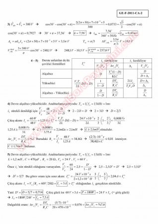 Güç Elektroniği Final Soruları Ve Çözümleri -2011