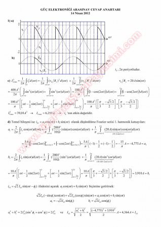 Güç Elektroniği Vize Soruları Ve Çözümleri -2012