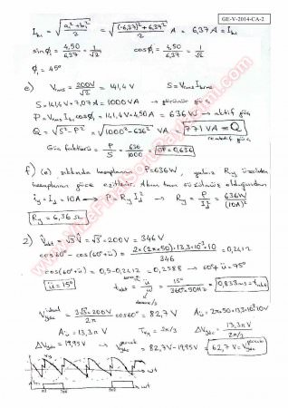 Güç Elektroniği Vize Soruları Ve Çözümleri -2014