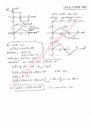 Sinyaller Ve Sistemler Vize Soruları Ve Çözümleri - 2013