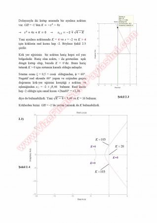Sistem Modelleme Ve Otomatik Kontrol Çalışma Soruları