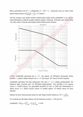 Sistem Modelleme Ve Otomatik Kontrol Çalışma Soruları