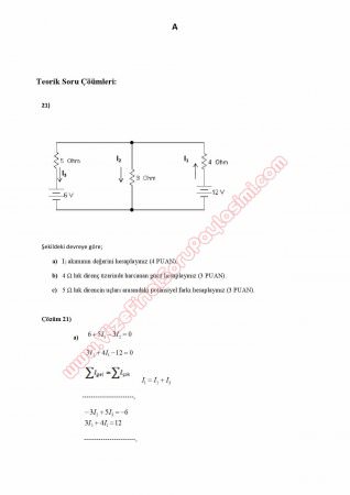 Fizik -2 Final Soruları ve Çözümleri - Cumhuriyet