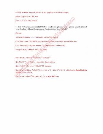 Genel Kimya-2 Vize Soruları ve Çözümleri - Cumhuriyet