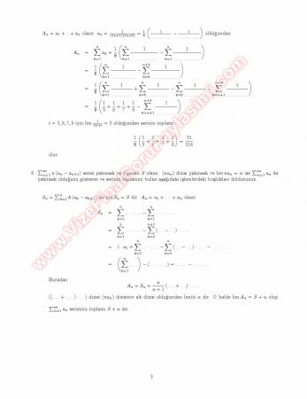 Analiz 3 Final Soruları Ve Çözümleri -2007