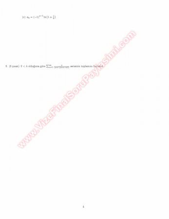 Analiz 3 Final Soruları Ve Çözümleri -2009