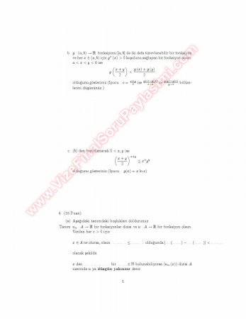 Analiz 4 Final Soruları Ve Çözümleri -2008