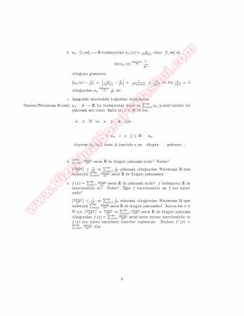 Analiz 4 Final Soruları Ve Çözümleri -2008