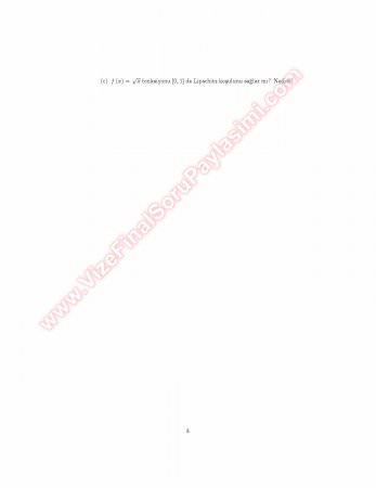 Analiz 4 vize Soruları Ve Çözümleri -2006