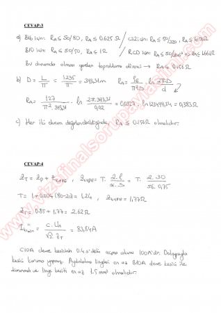 Elektrik Tesisleri Vize Soruları-2012