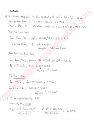 Elektrik Tesisleri Vize Soruları-2012