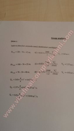 Hidrolik Final Soruları Ve Cevapları-2015