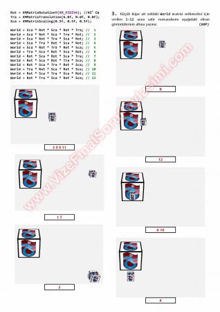 Bilgisayar Grafikleri 1 Final Soruları Ve Çözümleri -2015