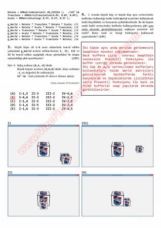 Bilgisayar Grafikleri 1 Vize Soruları Ve Çözümleri -2015